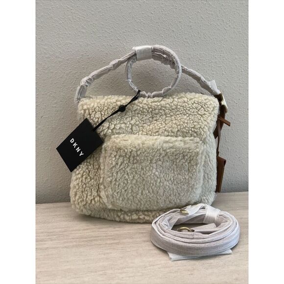 DKNY Women’s The Optimist Small Sherpa Bag Crossbody Purse - Picture 2 of 11